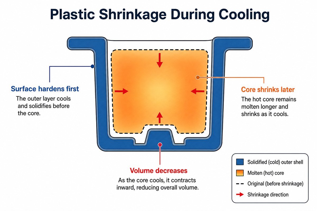Plastic Shrinkage During Cooling