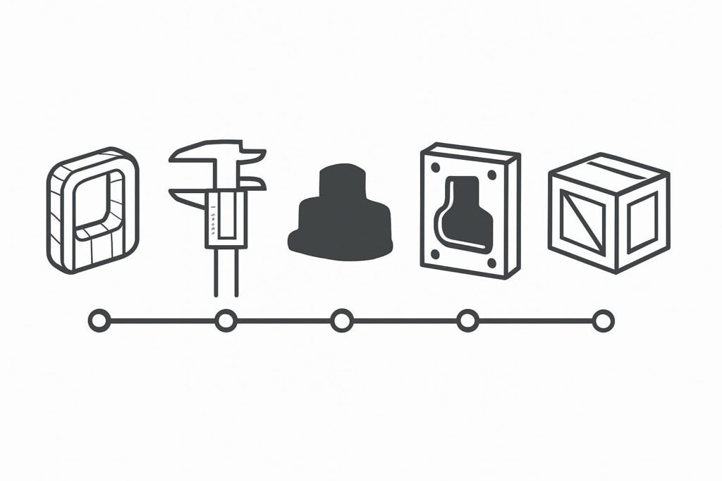 Injection molding RFQ process: a pre-sales guide from quote to shipment 1 Engineering workflow diagram for an injection molding RFQ process