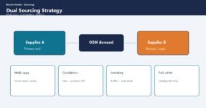 Dual sourcing strategy map for injection molding OEMs — Deuchi Plastic
