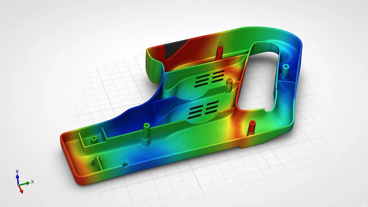 Mold flow analysis of an injection molded housing in Siemens NX — Deuchi Plastic